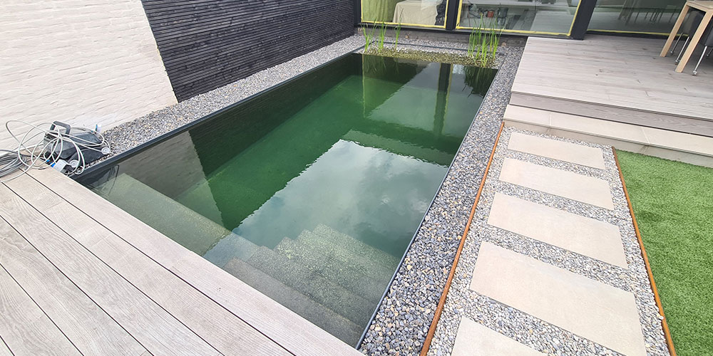 Prefab Zwemvijver met Comfort en Design Prefab strakke zwemvijver op maat